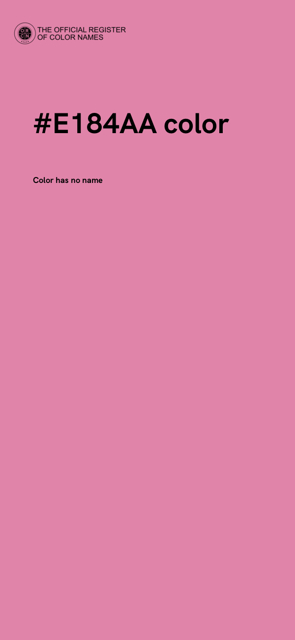 #E184AA color image