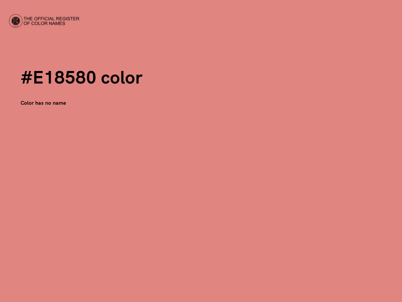 #E18580 color image