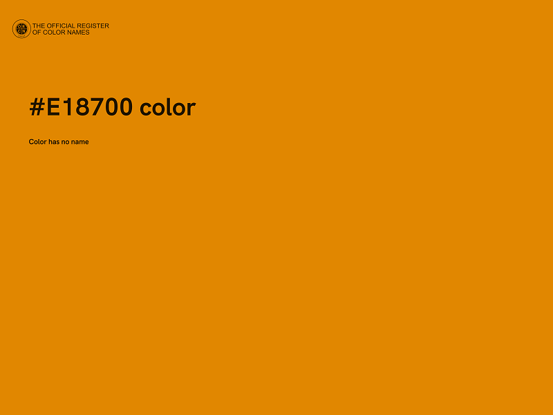 #E18700 color image