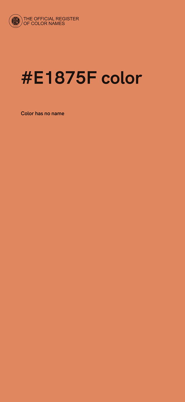 #E1875F color image