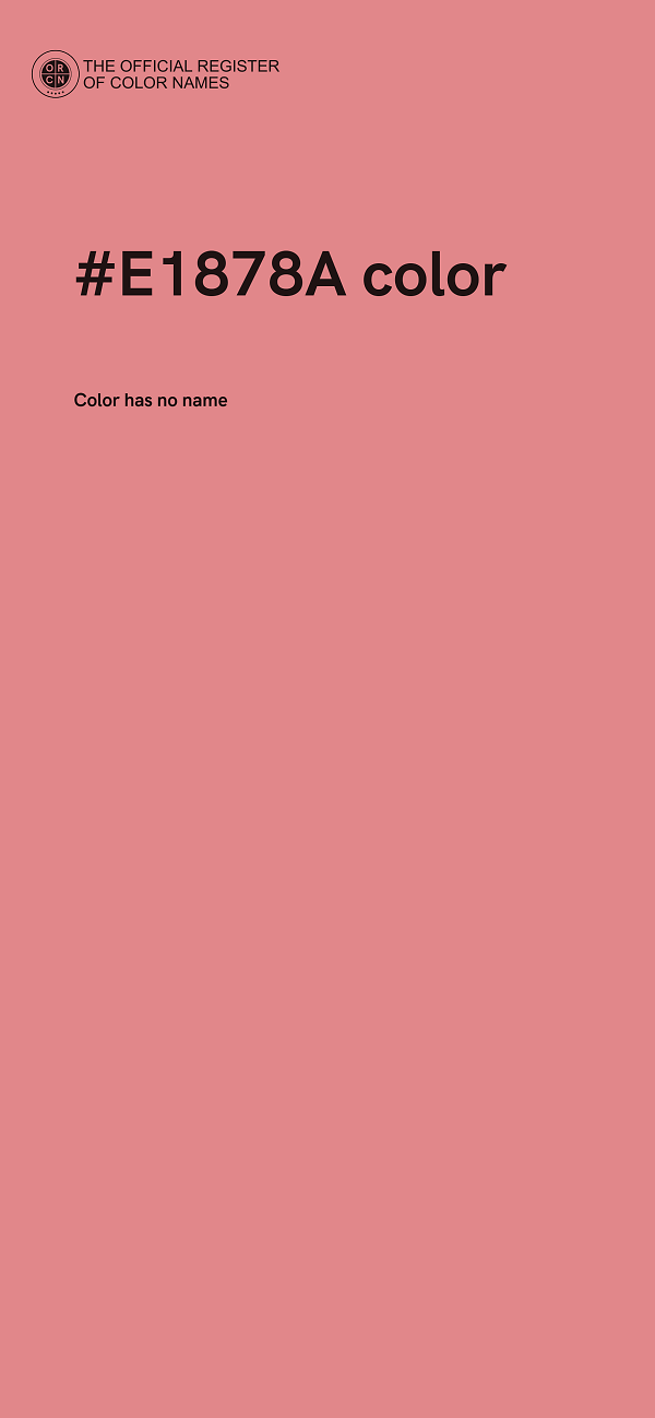 #E1878A color image