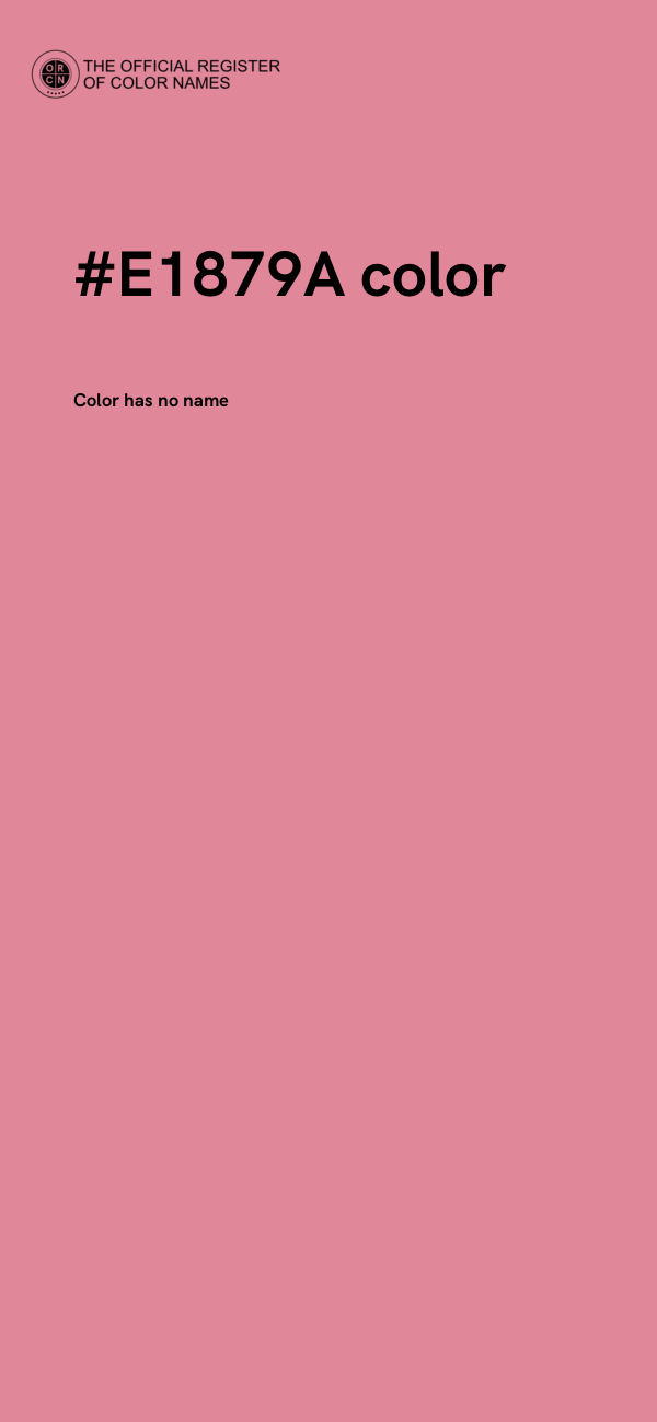 #E1879A color image