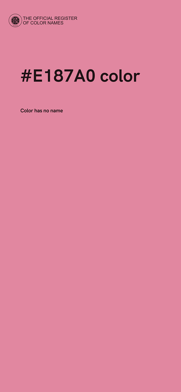 #E187A0 color image
