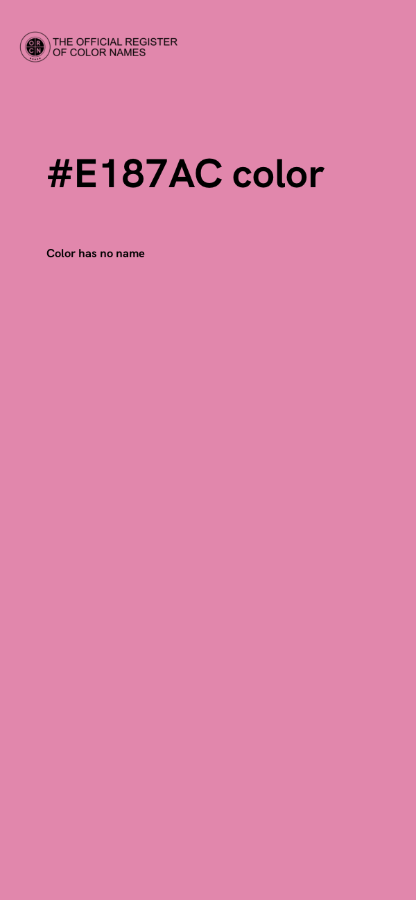 #E187AC color image