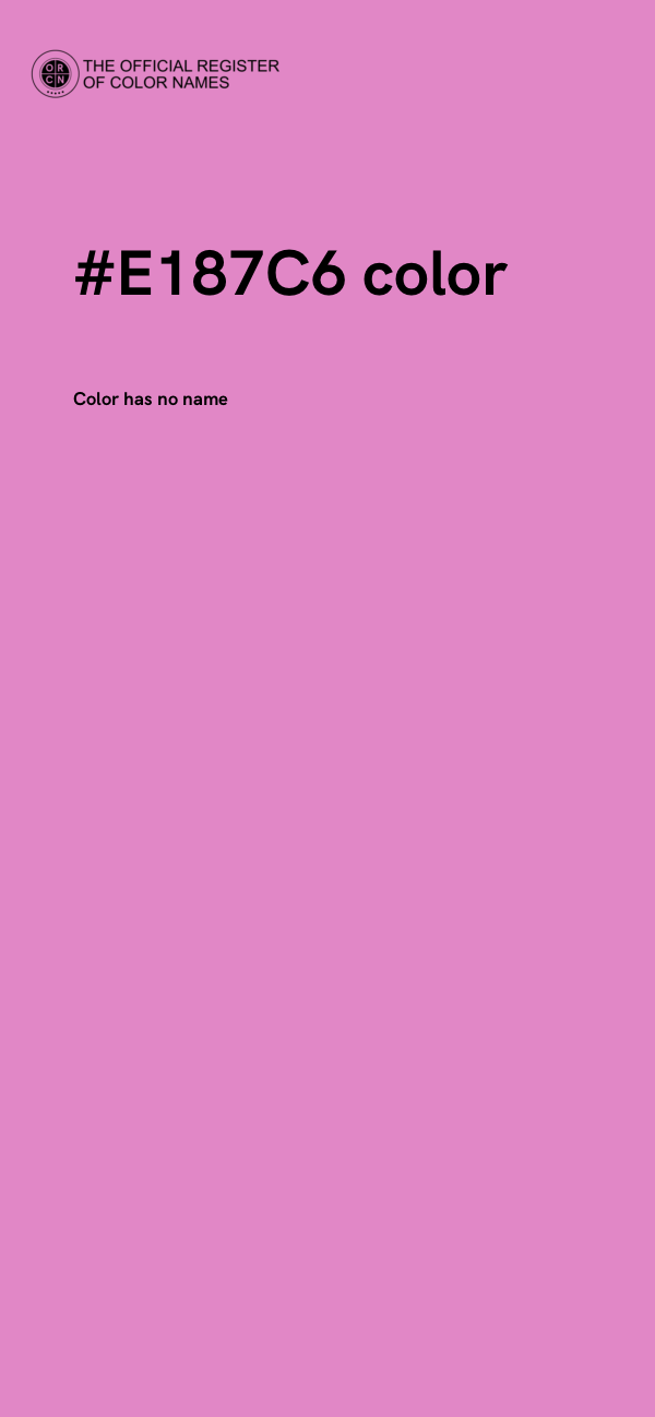 #E187C6 color image
