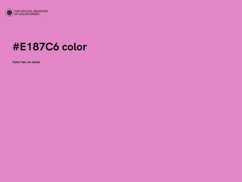 #E187C6 color image