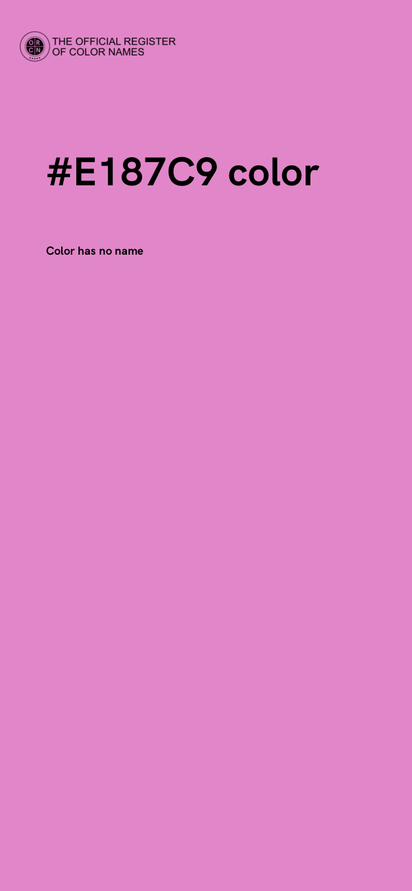 #E187C9 color image
