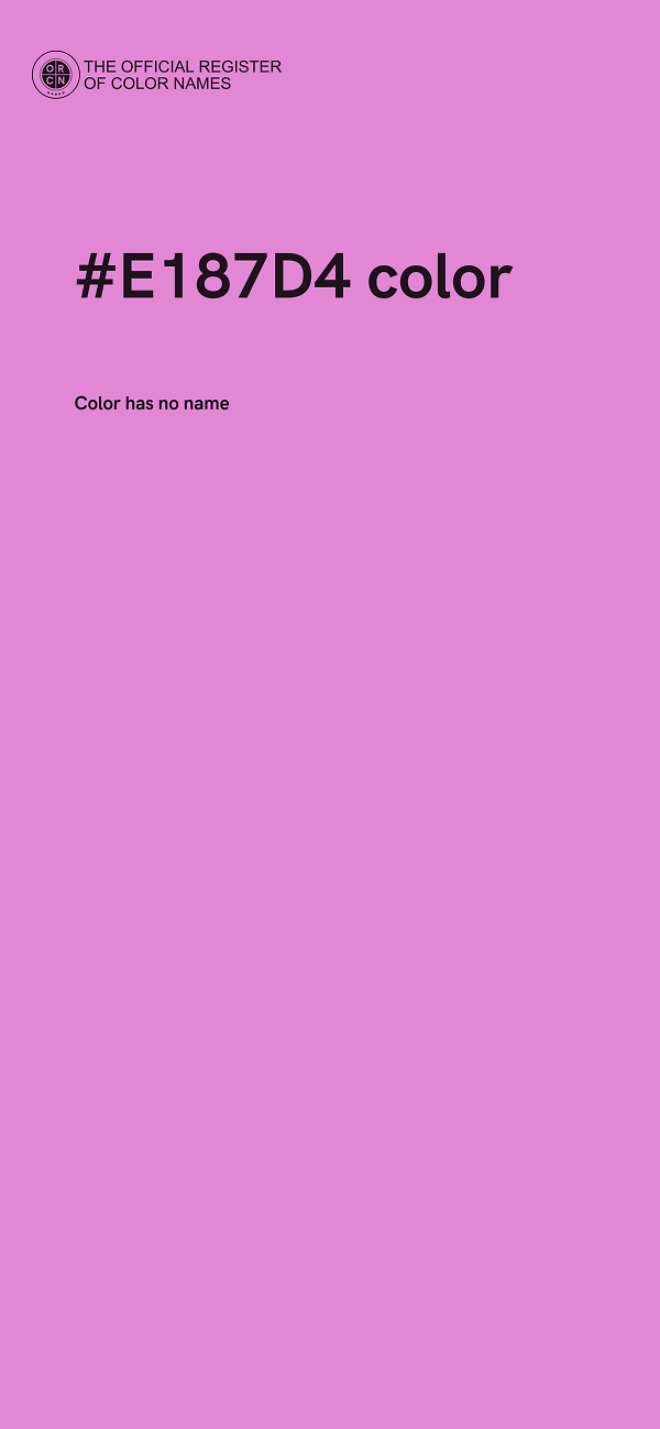 #E187D4 color image