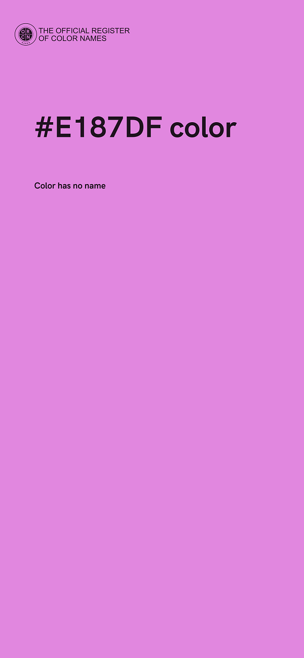 #E187DF color image