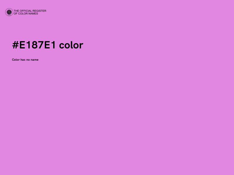 #E187E1 color image