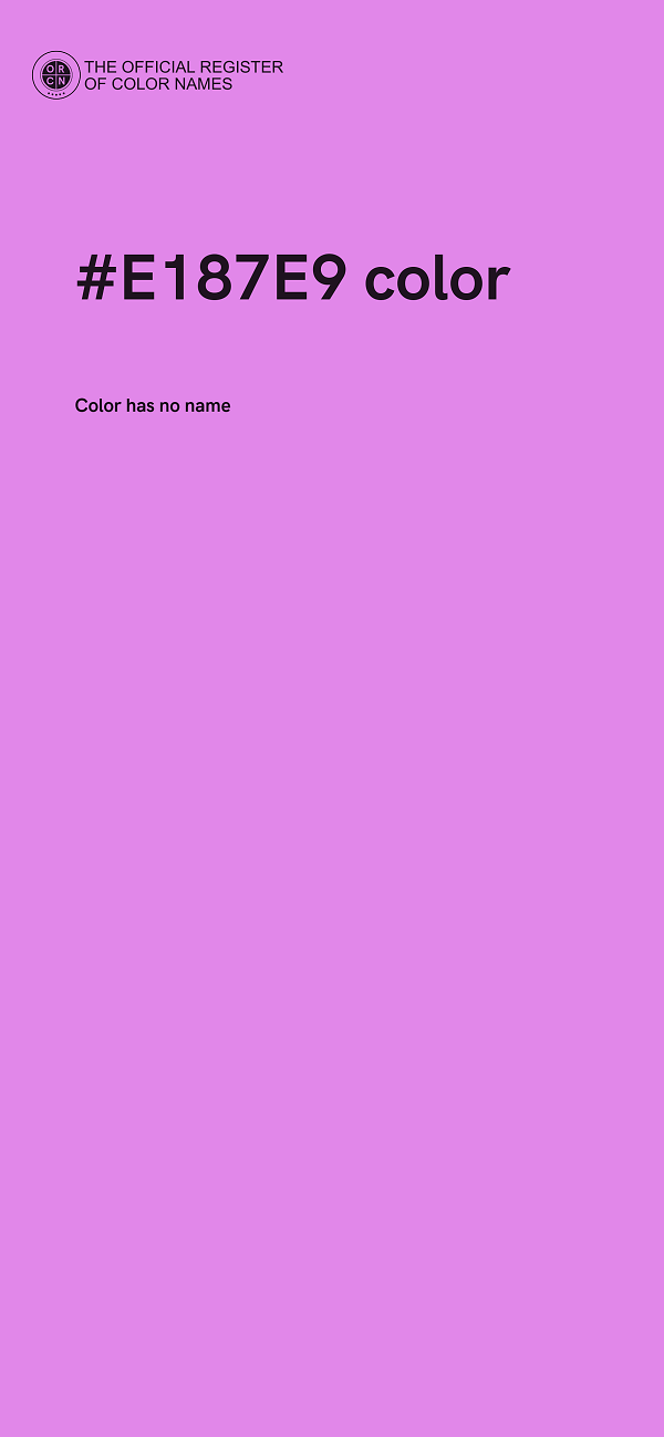 #E187E9 color image