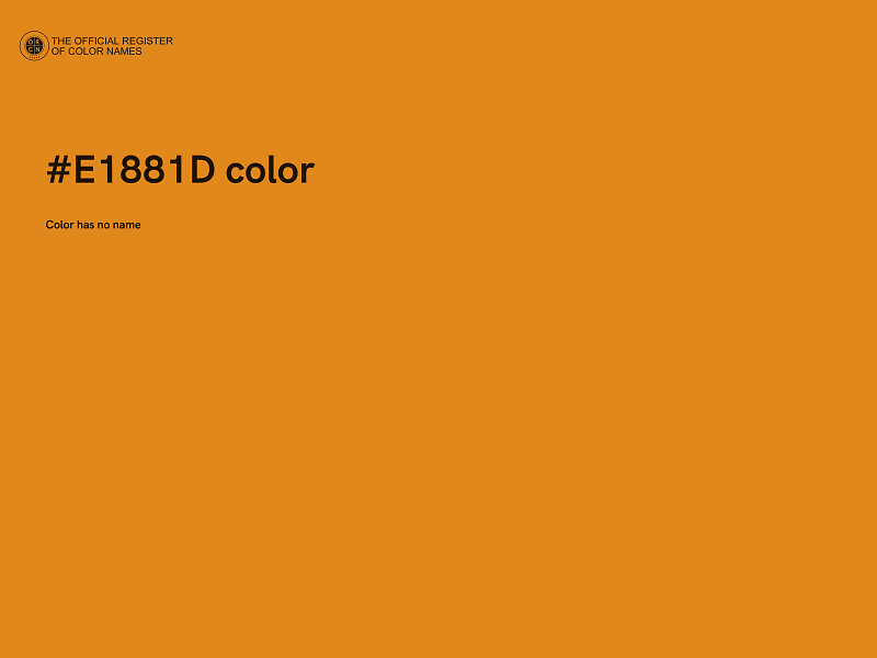 #E1881D color image