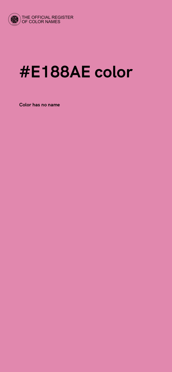 #E188AE color image