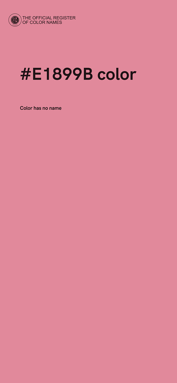 #E1899B color image
