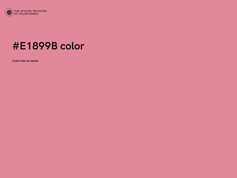 #E1899B color image