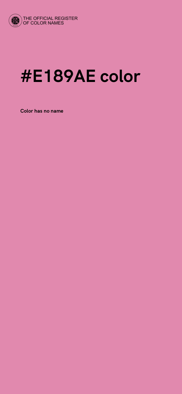 #E189AE color image