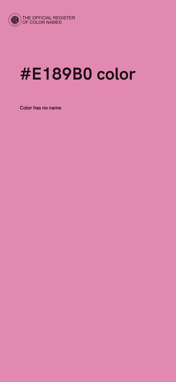 #E189B0 color image