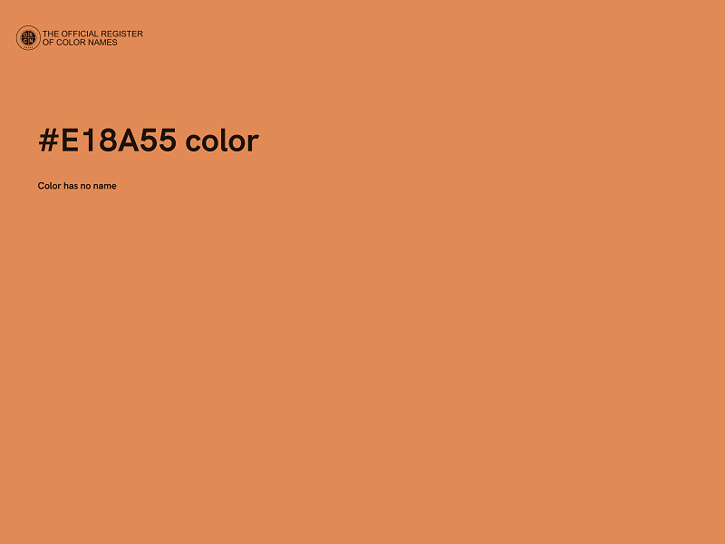 #E18A55 color image