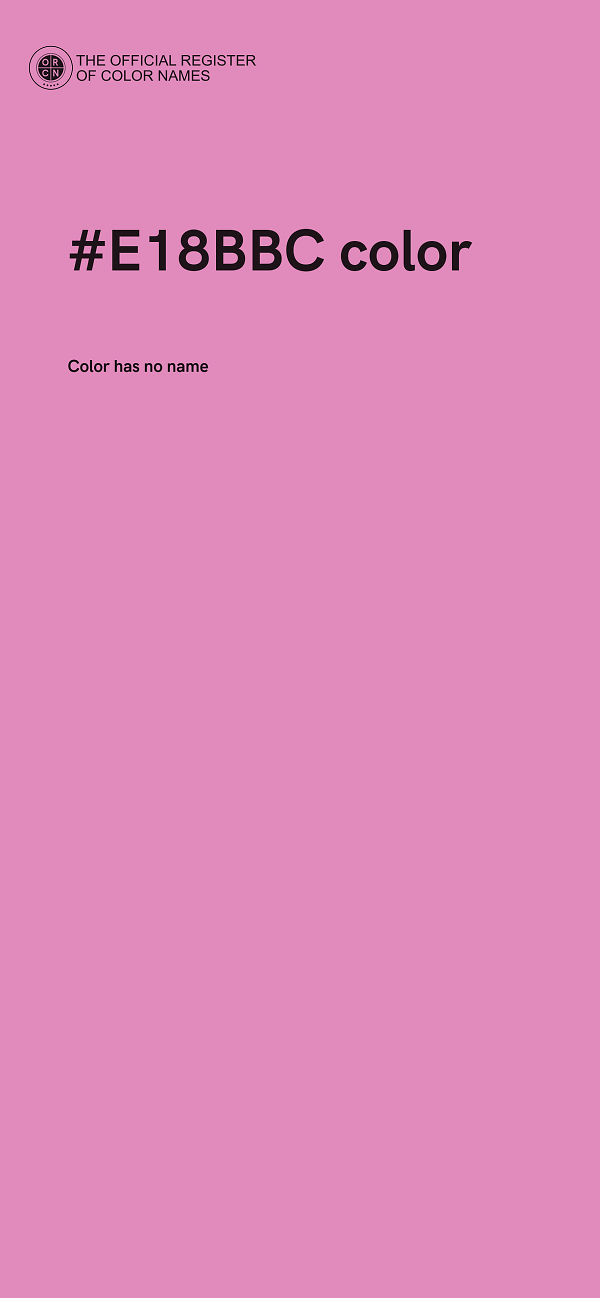#E18BBC color image