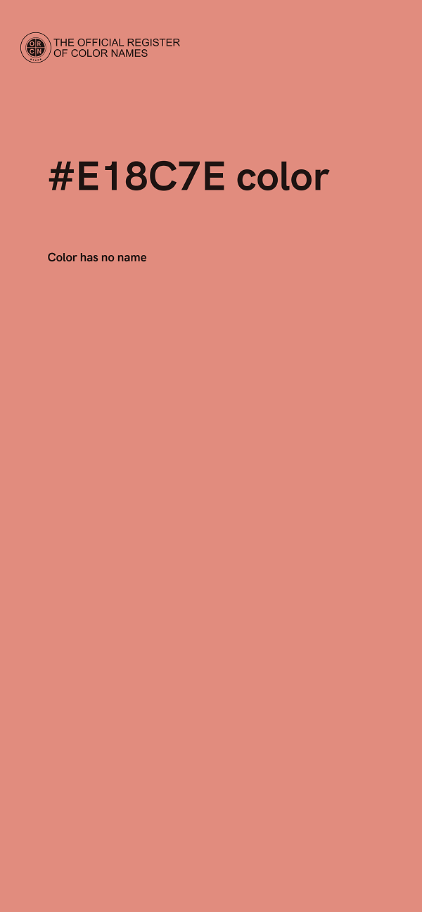 #E18C7E color image