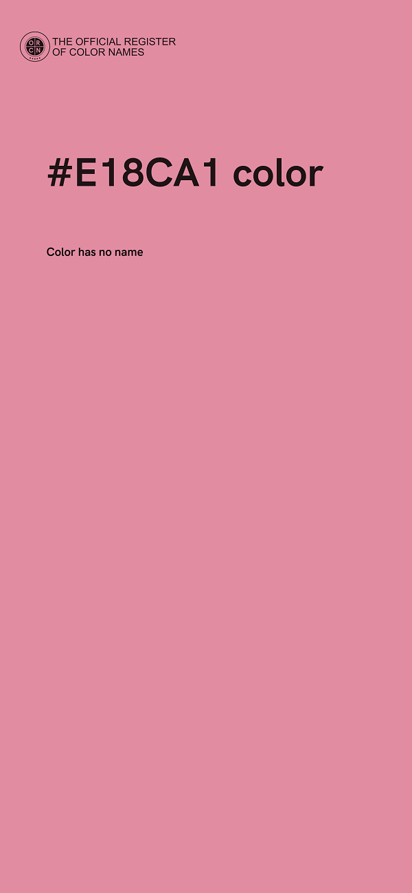 #E18CA1 color image