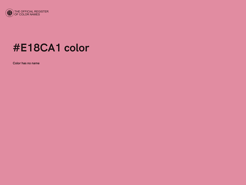 #E18CA1 color image