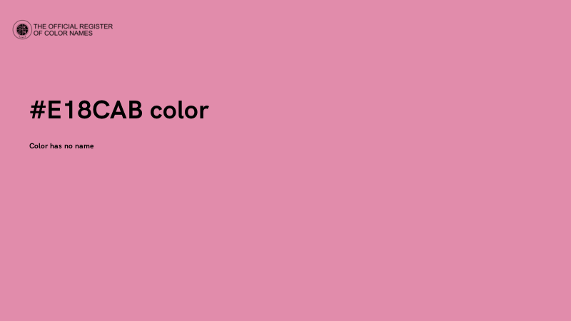 #E18CAB color image