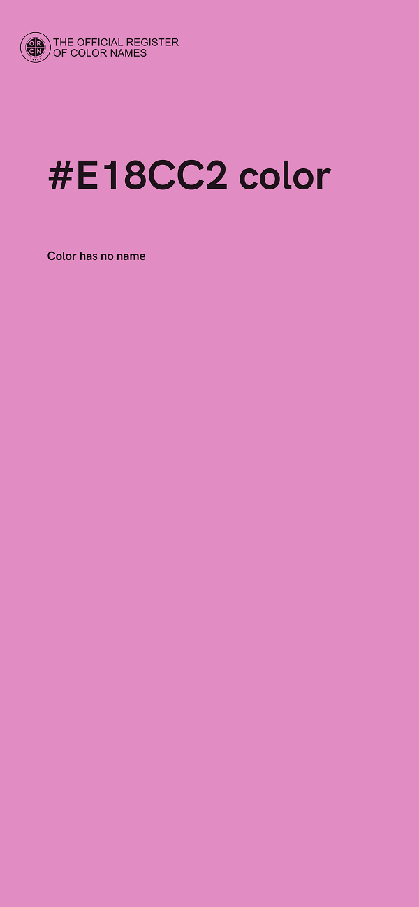 #E18CC2 color image