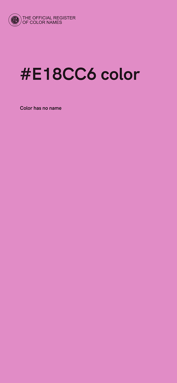 #E18CC6 color image