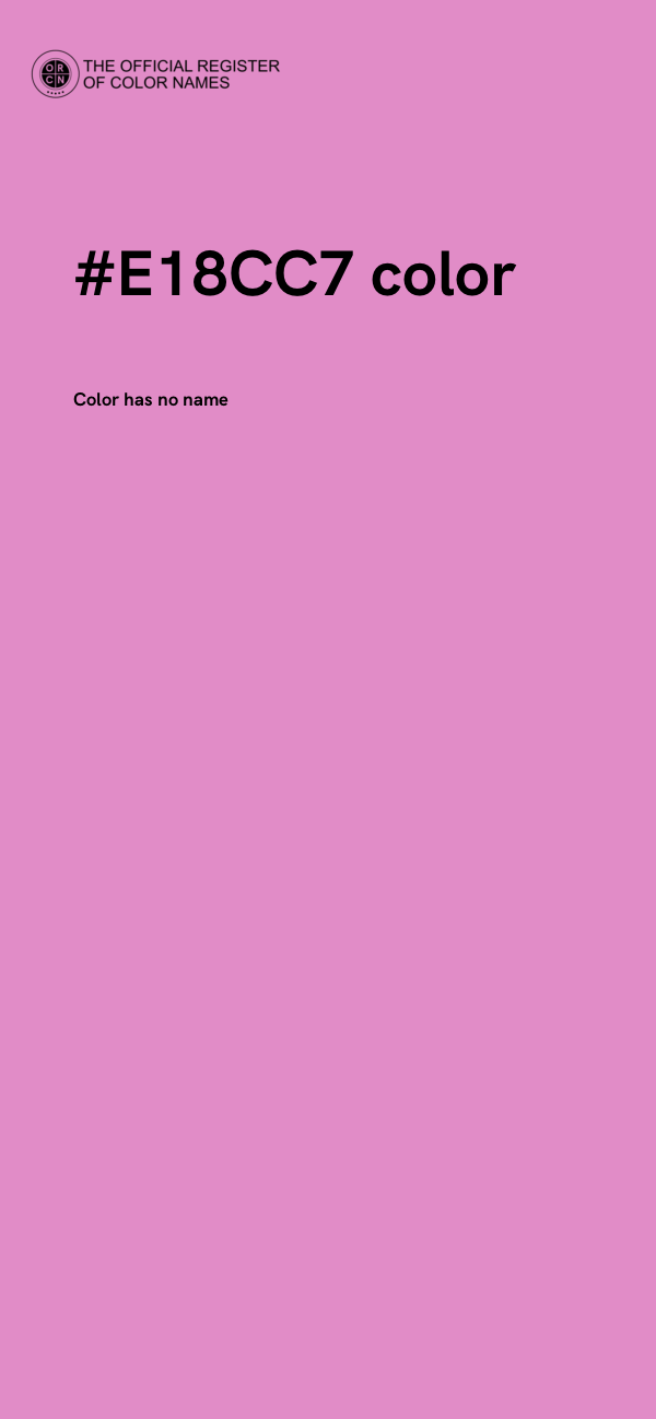 #E18CC7 color image