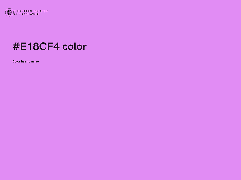 #E18CF4 color image