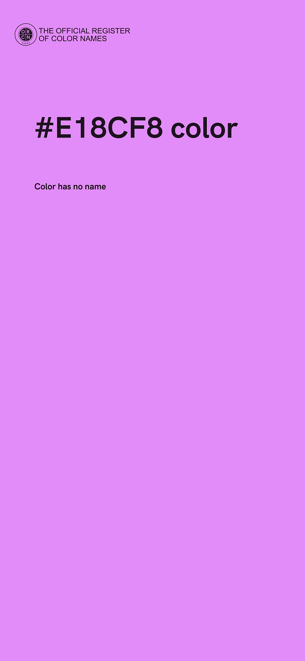 #E18CF8 color image