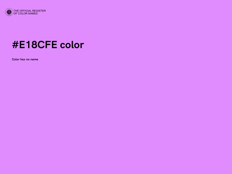 #E18CFE color image