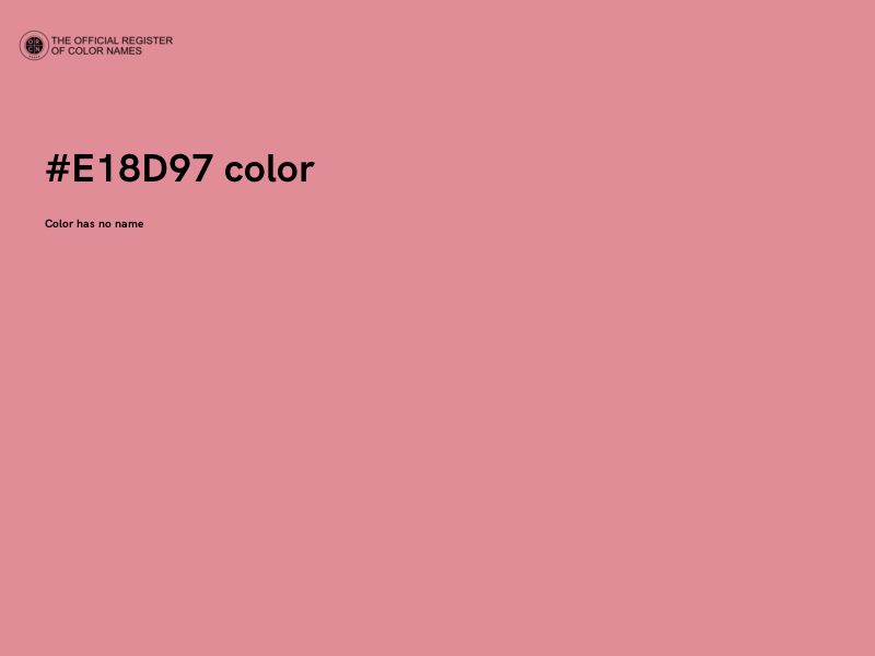 #E18D97 color image