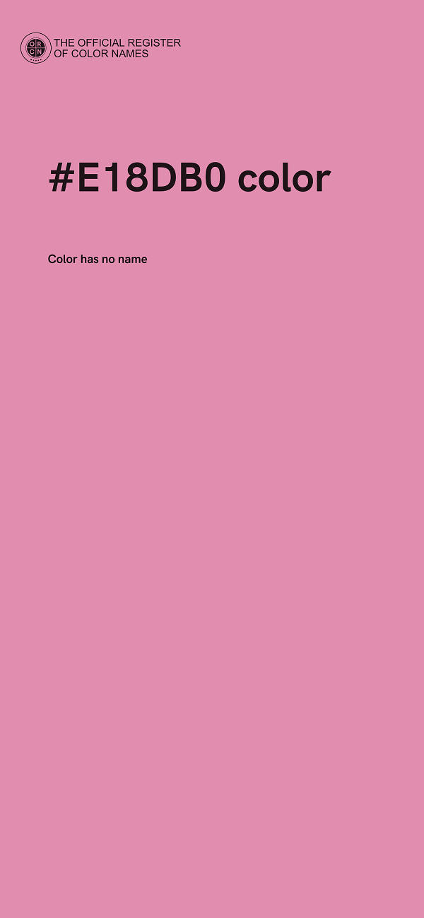 #E18DB0 color image