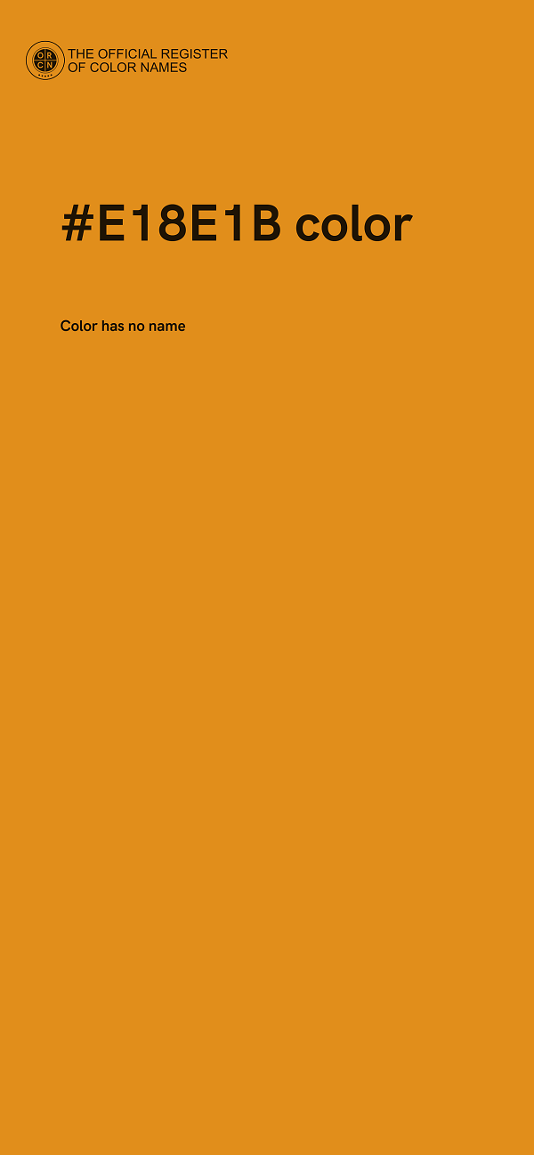#E18E1B color image