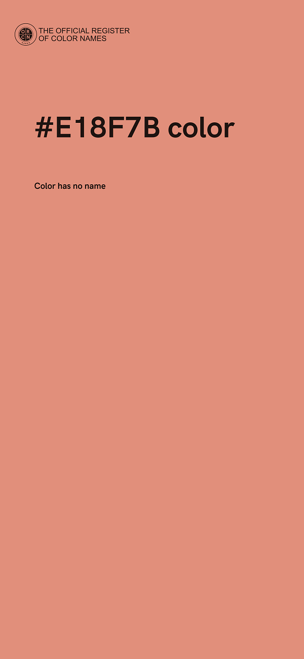 #E18F7B color image