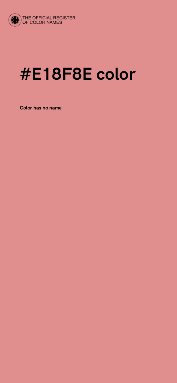 #E18F8E color image