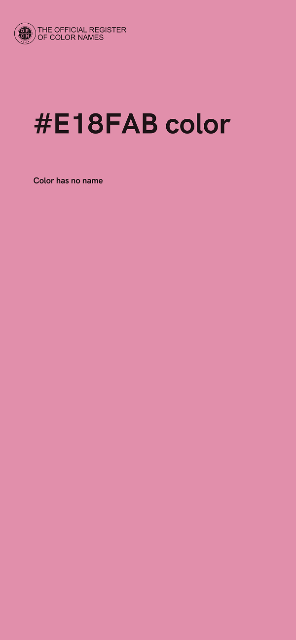 #E18FAB color image