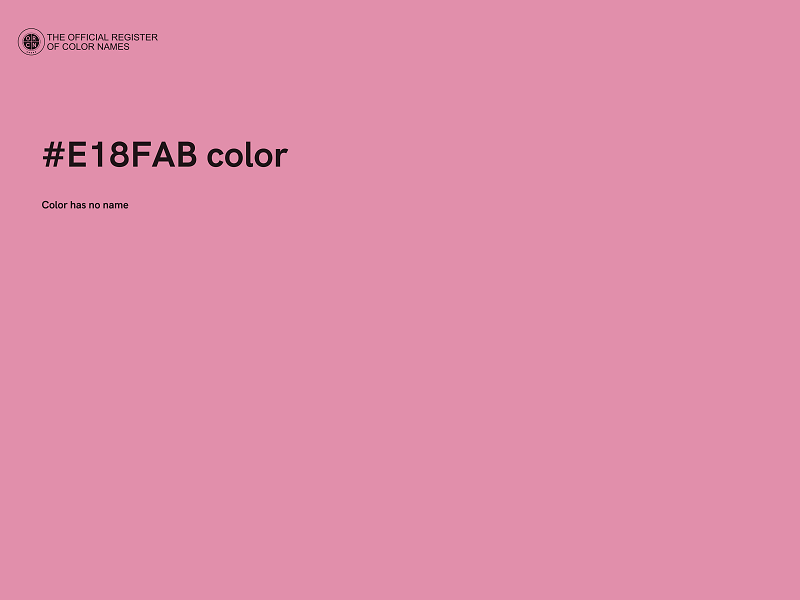 #E18FAB color image