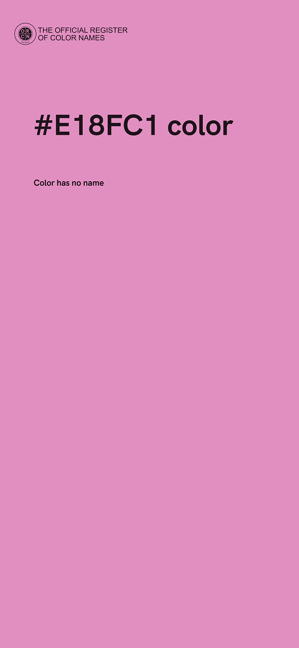 #E18FC1 color image