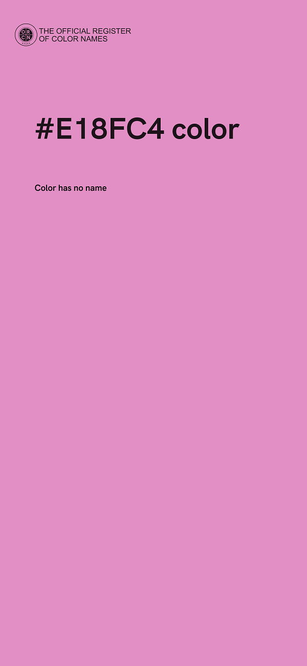 #E18FC4 color image