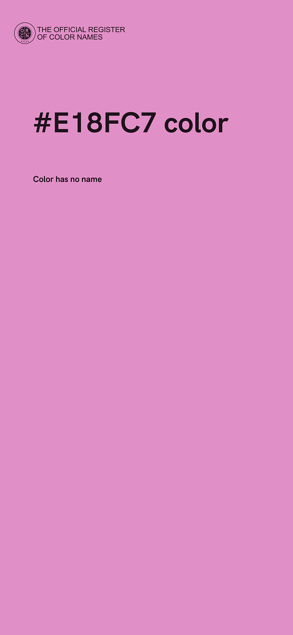 #E18FC7 color image