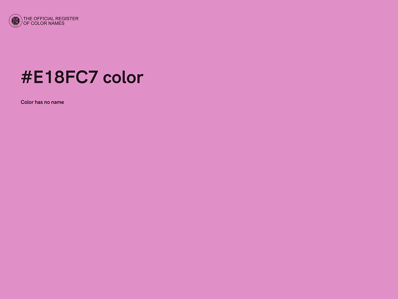 #E18FC7 color image