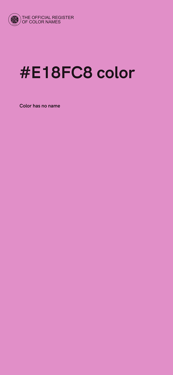 #E18FC8 color image