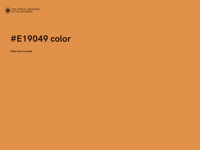 #E19049 color image