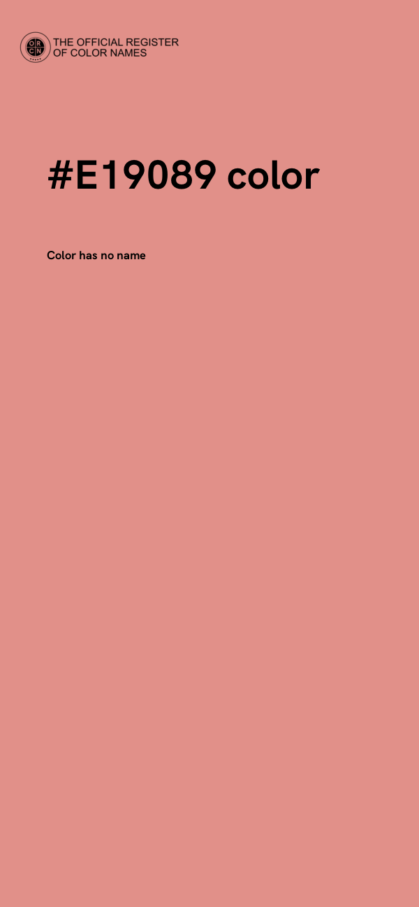 #E19089 color image