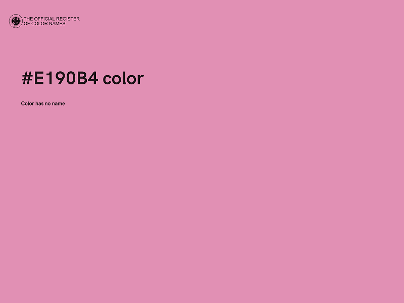 #E190B4 color image