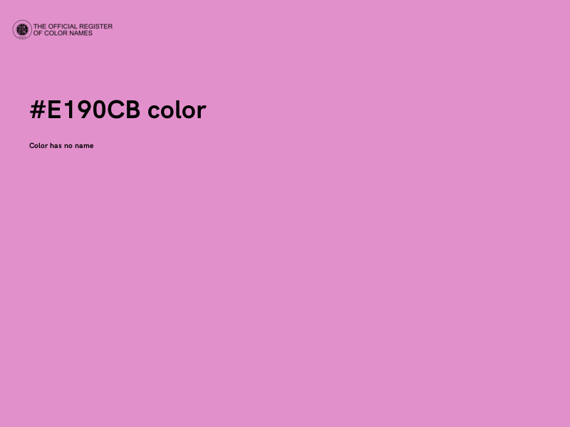 #E190CB color image
