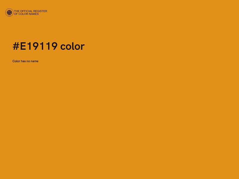 #E19119 color image